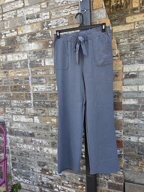 Chloe + Jasmine Gray Wide Leg Pull-On Pants Size Medium